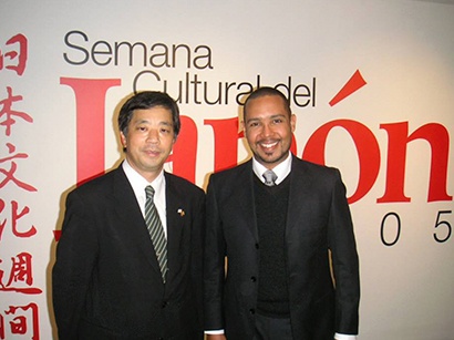 Byron with Cultural Attache of Japan at the Japan Art Week